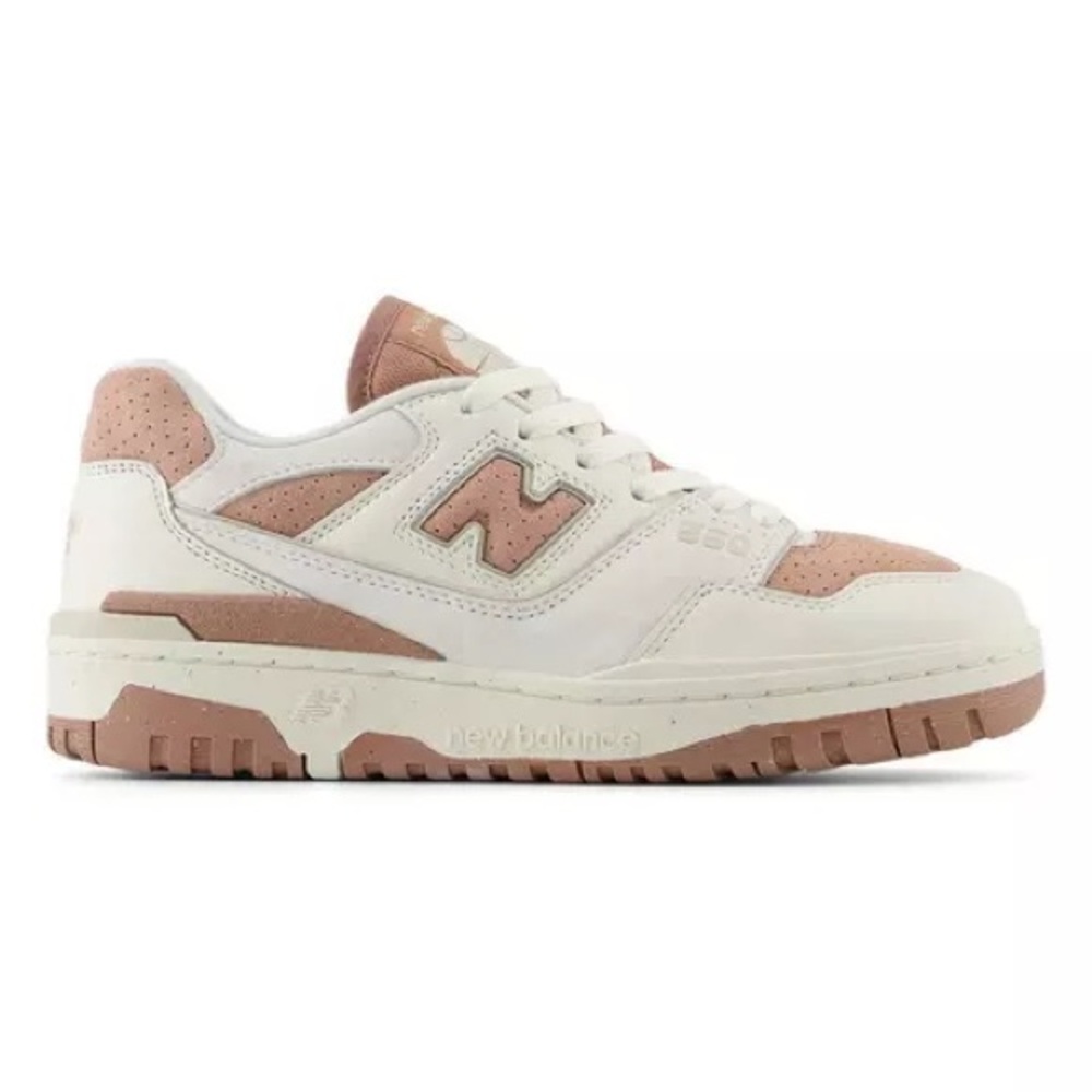 New Balance Cream and Pink Sneakers